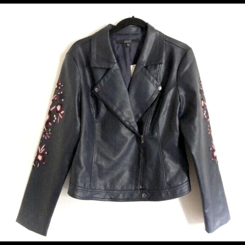 NWT Guess Faux Leather Motorcycle Jacket